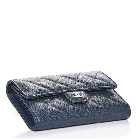 chanel small flap wallet caviar|Long Wallets .